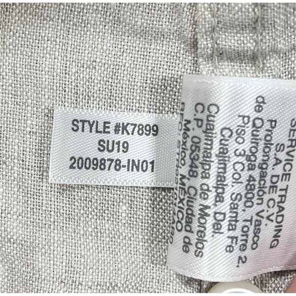 J Crew Irish Linen Baird McNutt Shirt Mens XL Slim Tan Long Sleeve Button Down - Picture 8 of 8